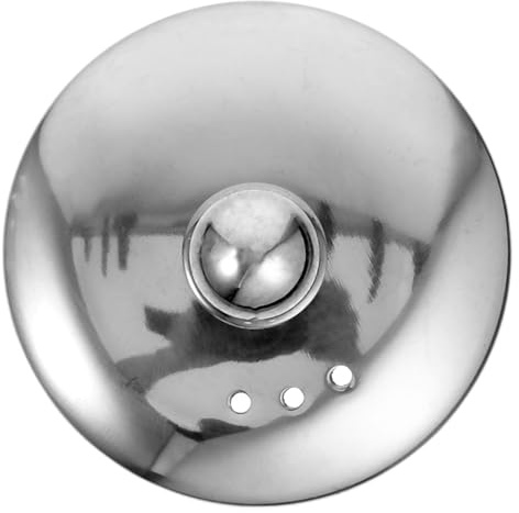 FIXOSHEE Tea Strainer Covers for Teapot Stainless Steel Replacement Lid 6.3Cm Diameter Minimalist Design Easy to Maintain for Tea Lovers