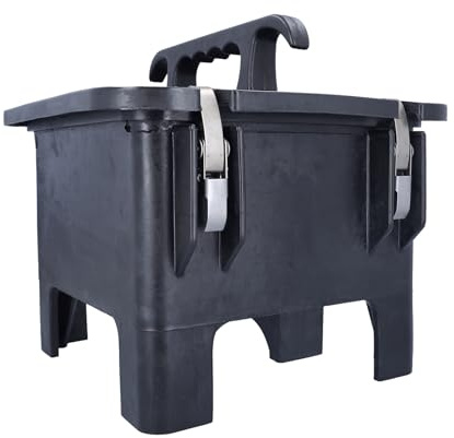 as - Schwabe Vollgummi-Leergehäuse mit Tragschienen, 360 x 340 x 330 mm | Robustes Elektro-Gehäuse für Industrie, Werkstatt & Baustelle, schwarz