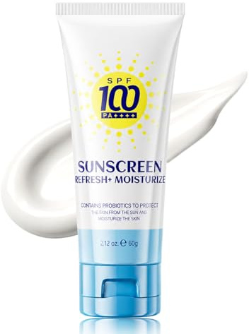 Sonnencreme LSF 100 - Sonnencreme Gesicht & Körper - Sonnencreme 100 Schutzfaktor - Centella Sunscreen mit Probiotika - Nicht Fettende Sonnenschutz Gesicht - Wasserfeste & Schweißresistent