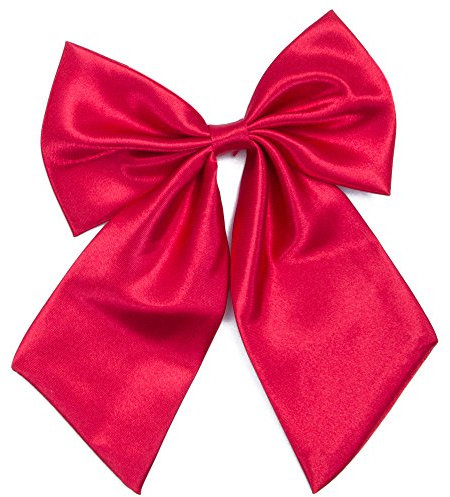 Damen Fliege Schleife Binder Schlips - 28~49 cm Länge Verstellbare Bowknot Krawatten (Weinrot)