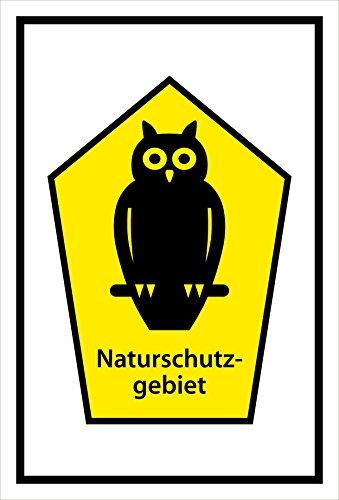 Melis-Folienwerkstatt Schild Naturschutz-Gebiet - 15x10cm - 3mm Aluverbund – 20 VAR S00359-035-A