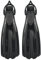 Seac Propulsion S, Taucherflossen, Sling Strap, offenes Fußteil, High Performance (Made in Italy), schwarz, 40/42