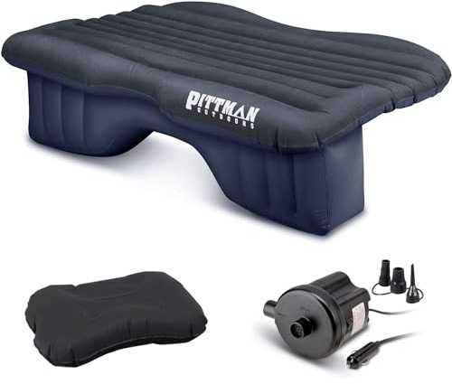 Pittman Outdoors AirBedz Inflatable Rear Seat Air Mattress, Black - 55 W