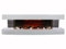 CHEMIN'ARTE Elektrokamin - Lounge 3XL 200W 152x46zm - Weiß - Kamin - mit Fernbedienung - LED-Flammeneffekt