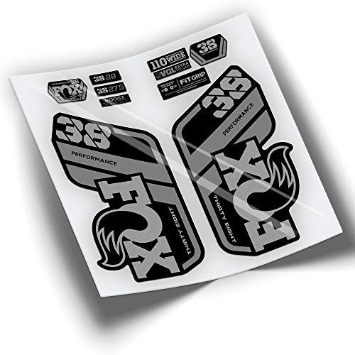 Stickers Fourche Fox 38 Performance 2021 Bicolor WP438 Argent