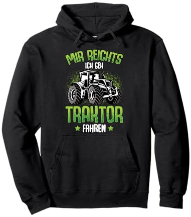 Mir reichts ich geh Traktor fahren Trecker Junge Kinder Pullover Hoodie