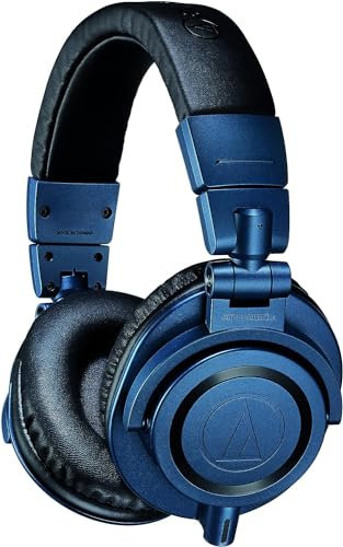 Audio-Technica M50xDS Auriclares Profesionales Para Monitorizacoin en Estudio Azul Marino