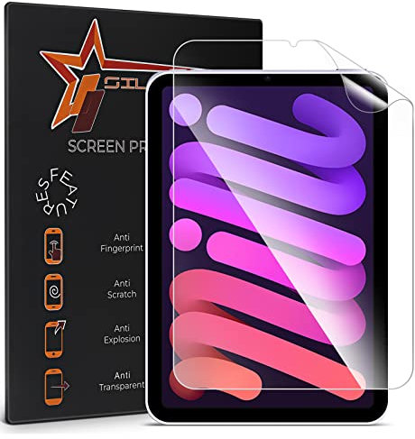 SILCOSTAR Screen Protector For iPad Mini 2021 / 6 / 6th Gen - Ultra HD Clear LCD Screen Protector Guard Cover - Anti-Glare, Anti-Fingerprint - 8.3 - 2 Pack