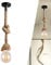 Lampadario in Corda di Canapa Singola Testa Canapa Vintage Luce Appesa Soffitto Lampada a Sospensione Retro Stile Country per Soggiorno Cucina Rustica Ristorante camera da letto, E27 pendente