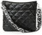 Lychii Gesteppte Tote Tasche, Umhängetasche Schultertasche Handtasche, Puffer Tote Bag - Daunen-Baumwolle(30 * 6 * 30cm), Schwarz
