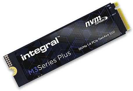 Integral 500GB M3+SSD NVME M.2 2280 PCIe Gen4x4 R-5000MB/s W-2600MB/s TLC M2 Solid State Drive