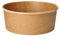 PAPSTAR Lot de 300 saladiers en carton, marron, ronds, 1300 ml, Ø 18,4 cm, 7 cm