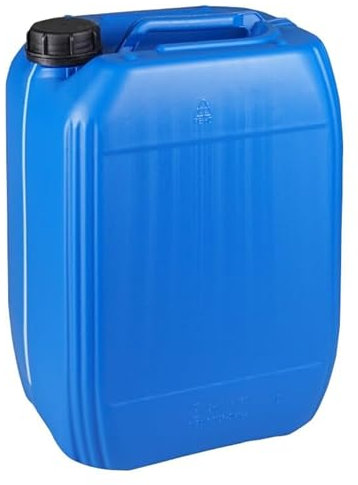 Jerrycanshop Jerrican empilable 20 l UN – Jerrican de carburant – Bidon d'eau – En plastique (PEHD) – DIN 61 – Sans BPA – Bleu
