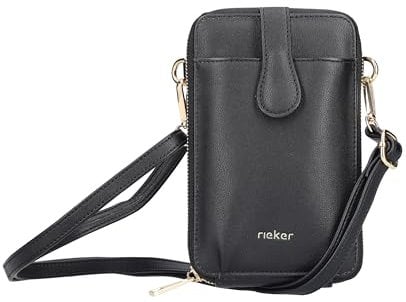 Rieker Damen H1520 Umhängetasche, Schwarz