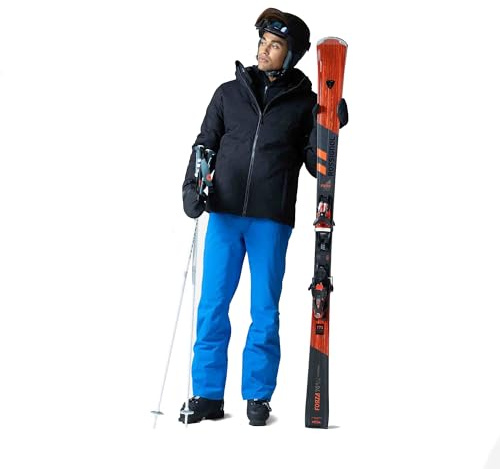 ROSSIGNOL Herren-Skijacke mit abnehmbarer Kapuze, wasserdicht, atmungsaktiv, klassische Passform, isoliert, warm