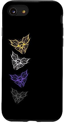 iPhone SE (2020) / 7 / 8 Subtle Nonbinary Pride Goth Butterfly Genderqueer Pride Flag Case