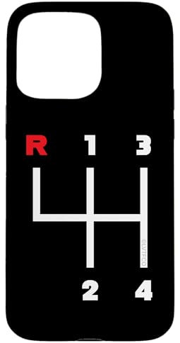 iPhone 15 Pro Max Manual Transmission Gear Shifter Pattern (4 Speed) Case