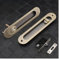 Scheunentor-Beschlagsatz, Schiebetür-Schiebetürschloss, Sicherheitsschloss, Scheunentor, Schrank, eingebettete Hardware, Anzug, Holztürgriff, Innentür, Möbelschloss Robust und langlebig(C bronze)