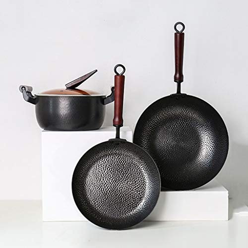 MIIKHI Set di pentole Cucina di casa Wok Padella Combinazione antiaderente Pan Speciale per induzione Cucina Pentola Pentole Set visione