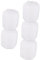 Angoily 5St Papierlaterne Wintermelone Hängende asiatische Laternen hängende Laternen chinesische Laternen hochzeitsdeko diy laterne Faltbare Papierlaterne hängende Papierlaternen PVC Weiß