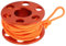 NutriEss Scuba Diving Finger Reel Mini Finger Spool Reel Pendant Unterwasser-Höhlentauch-Leitlinie für Tauchaktivitäten mit im Dunkeln leuchtender Nylonschnur für verbesserte Sicht (Orange)