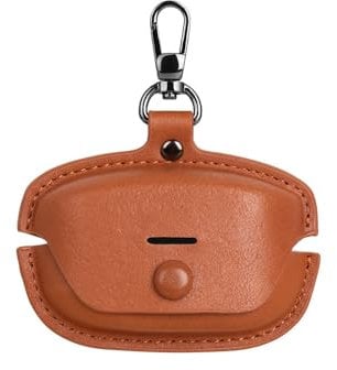 Case for Sony WF-1000XM5, Wireless Earbuds Leather Protective Case, Anti-Scratch Soft Cover sleeve Earphone Accessories (light brown)