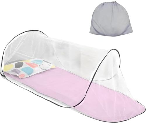 Moskitonetz Reise, 200 X 80 X 56 cm moskitonetz Pop Up, Faltbares Moskitonet für Schlafzimmer Outdoor Camping, Reise Moskitonetz Bett zur Abwehr von Mücken und Insekten