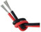 Fil électrique, fil électronique, Câbles électriques flexibles en silicone 17/15/13/11/9/7/1 AWG 25/35/50 mm², câble chauffant flexible en caoutchouc for batterie et onduleur(RD+BK,4AWG-25MM2)