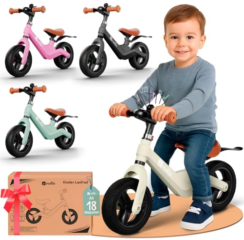 Mallie® sicheres Kinder Laufrad ab 2 Jahre I Inkl. Klingel & Spritzschutz I Lenker und Sitz Verstellbar - Laufräder, Laufrad ab 3 Jahre, 4 Jahre Balance Bike I Weihnachten