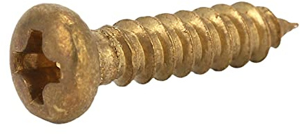 Guitar Tuning Peg Screws 50pcs | Chrome Mounting Screws for Machine Heads/Pickguards/Back Plates | 3 Colors Silver Black Gold (Gold)