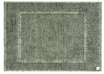 Barbara Becker Fußmatte Square, Schmutzfangmatte waschbar, für Eingangsbereich Wohnungstür, Fußabstreifer, Türmatte, Grün, 39 x 58 cm