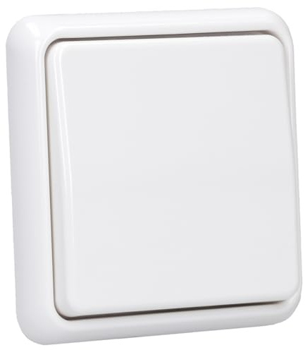 JUNG Serie CD Tastdimmer Set Alpinweiß | mit 1710DE LED-Dimmer, CD1700WW Steuertaste Standard und CD581WW Rahmen 1-fach