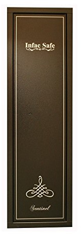 Infac Safe SD10 Armoire forte pour Armes en Acier | 8 Armes avec lunette + 2 dans la porte | Coffre intérieur | Serrure à clé
