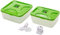 Tefal XA258010 Vacupack Plus Vacuum Lunch Boxes, Pack of 2, Plastic, Green