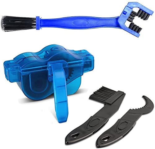 Paor Bike Chain Cleaner Kit, Easy and Quick Clean Chains Scrubber Gear Brush Maintenance Cleaning Tool Set for Road Bikes Bicycle Cycling Mountain Bike
