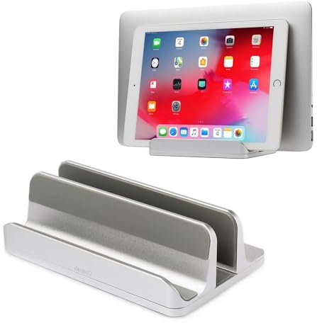 Desire2 View, 2-in-1 Desk for Laptops and Tablets, Work and Gaming Laptop Computer Stand and Tablet Holder, Aluminium Alloy Office Desk Accessory and Laptop Portable Tablet Stand
