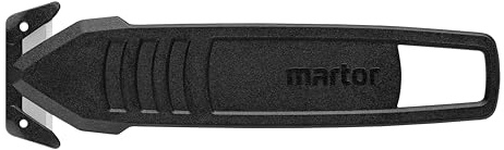 MARTOR 100x SECUMAX 145, verdeckte Klinge, Cuttermesser Kunststoff | Einwegmesser, 2in1-Kopf, Karton bis 1 Lage, Folie & Umreifung, Logistik, No. 145001.16