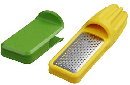 Chef'n Reibe und Zitruspresse, Polypropylen, Gelb, Grün und Edelstahl