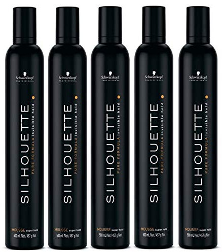 5er Super Hold Mousse Haar Schaum Silhouette Styling Schwarzkopf 500 ml