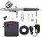 Compresseur Aerographe Complet Kit,Double Action Pistolet Aerographe,Mini Compresseur d'Air pour Tatouage Manucure Craft Spray Modèle Nail gâteau rendant les modèles Hobby Airbrush Kit