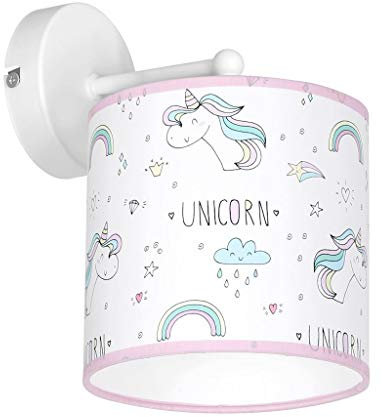 MILAGRO Wandlampe Wandleuchte Einhorn Kinderzimmer Wandlichter für Kinder Nachtlicht Kinderlicht Wandbeleuchtung Kinderlampe E27 IP20 230V MLP4940