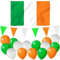 MIAHART Irland St. Patrick's Day Party Dekoration Kit Flag, Bunting und Luftballons für St. Patrick's Day Party Feiern Hängende Dekorationen