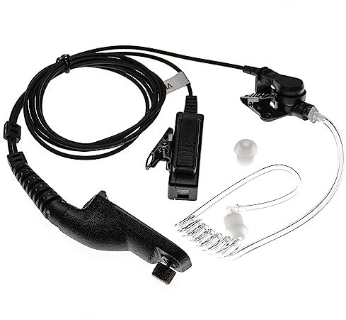 vhbw headset, auricolari compatibile con Motorola DP3600, DP3601, XiR P8200, XiR P8208, XiR P8260, XiR P8268, XPR 4500, XPR 6100 radio, walkie-talkie