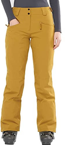 Salomon Damen Edge Pant W Schneehose, Braun (Cumin), XS/S
