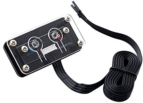 Wobekuy Desktop Computer Switch - External Power Switch with Restart Button for PC Case Power Supply