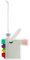 Alessi Cubicorno GJ02 11 - Decoración navideña de diseño Vintage, diseño de Unicornio, de Cristal soplado Decorado a Mano, Multicolor