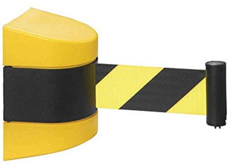 HCCTOZZ Einziehbare Gürtelbarriere, magnetische Wandhalterung, Warteschlangen-Absperrsystem zur Kontrolle von Menschenmassen, Chrom-Pfostensystem(Color: 10m/32.8ft)