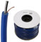 kenable Câble de microphone flexible à 2 conducteurs blindé individuellement Bleu 100 m