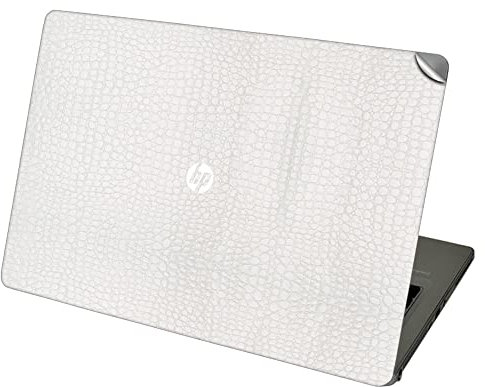 GADGETS WRAP - Adhesivo de vinilo para ordenador portátil compatible solo con HP Elitebook Folio 9480M - Cuero texturizado blanco