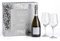 ALBINO ARMANI - GIFT PROSECCO con due calici - Confezione regalo da 1 bottiglia x 750 ml - 1x Prosecco DOC Extra Dry, 2x Calici in vetro con logo